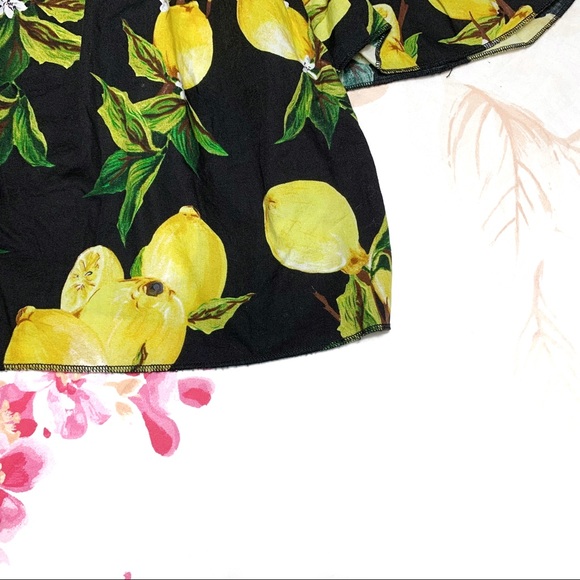 Medium Lemon Print Top Off the shoulders - Picture 8 of 8